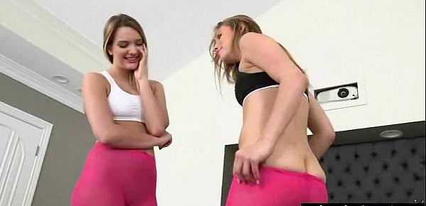  Teen Lesbians (Jillian Janson & Kenna James) In Hot Sex Tape Licking And Kissing movie-17